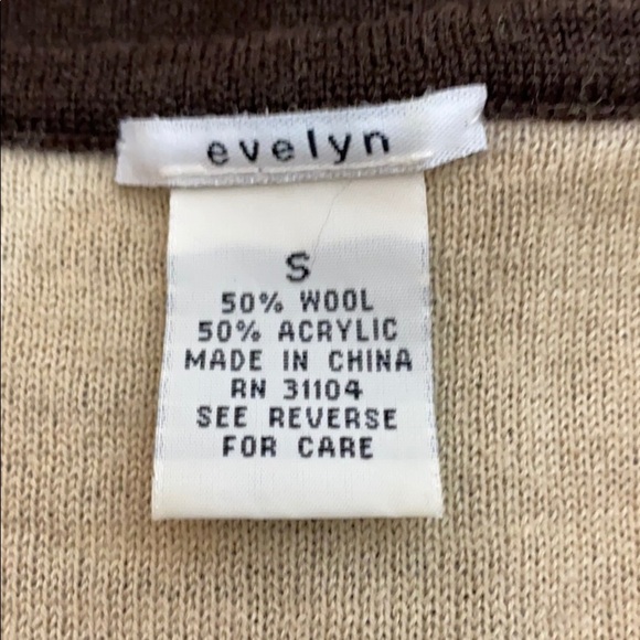 Evelyn wool brown vest size S - Picture 10 of 10